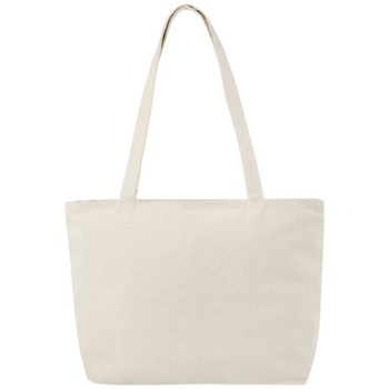 Shopper in cotone 320 g/m² con zip Ningbo - 15L