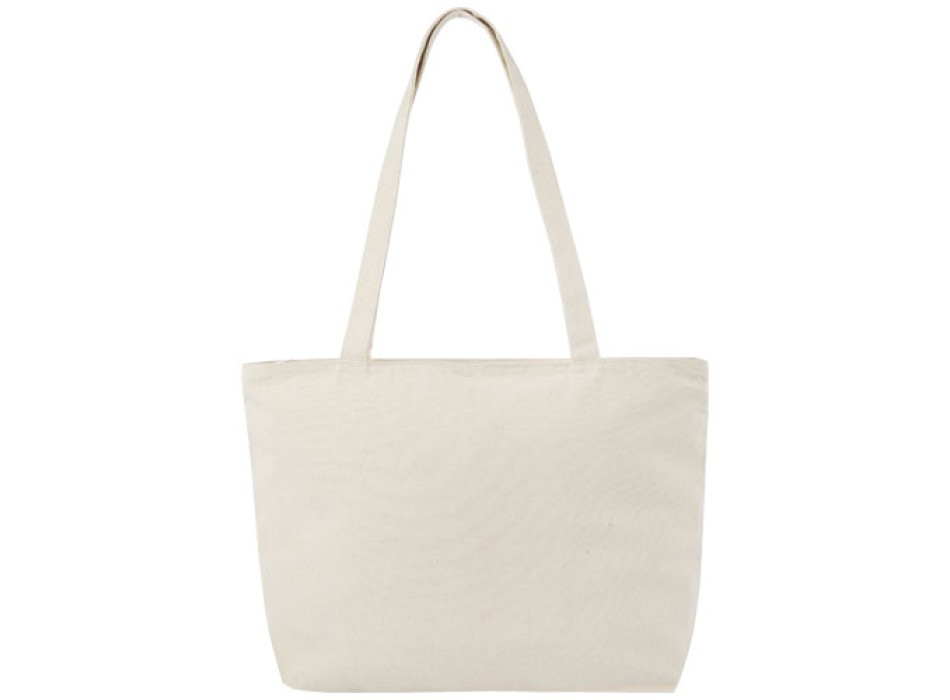 Shopper in cotone 320 g/m² con zip Ningbo - 15L