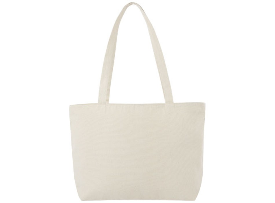 Shopper in cotone 320 g/m² con zip Ningbo - 15L