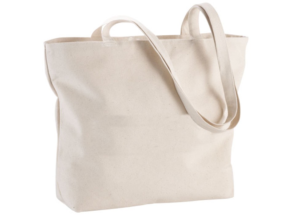 Shopper in cotone 320 g/m² con zip Ningbo - 15L