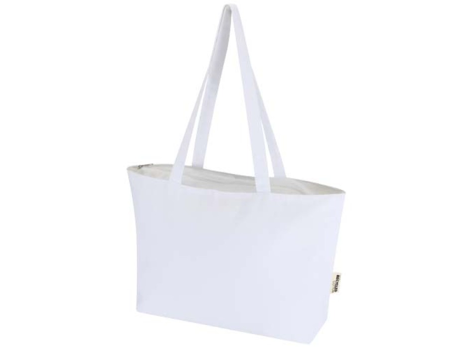 Shopper in cotone 320 g/m² con zip Ningbo - 15L