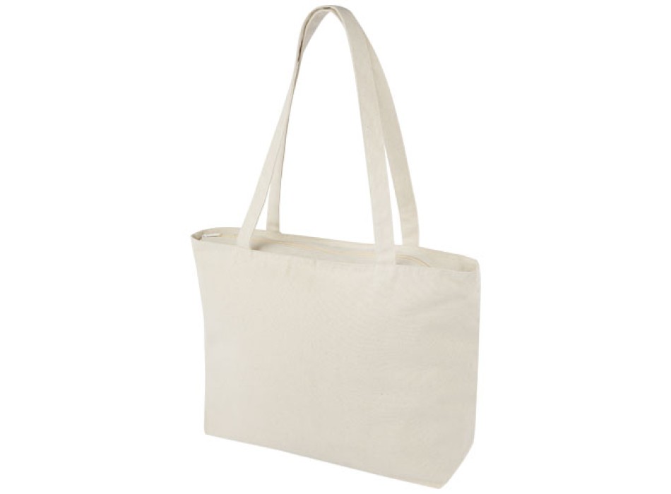 Shopper in cotone 320 g/m² con zip Ningbo - 15L