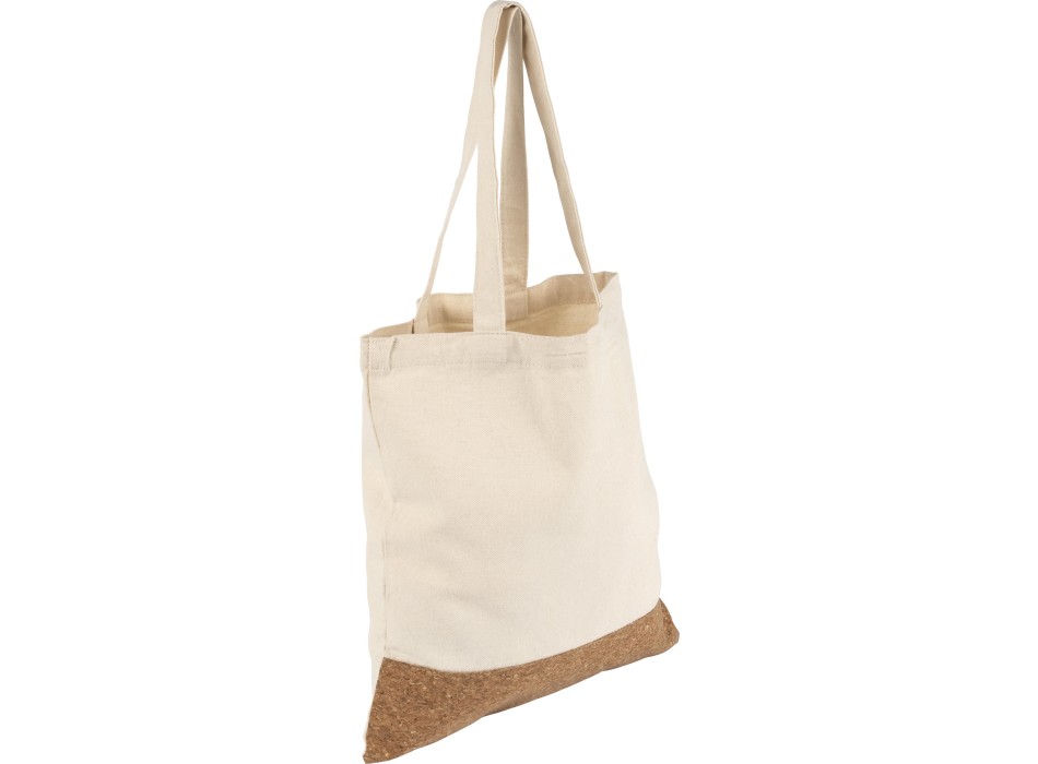 Shopping bag in cotone con base in sughero Dalia
