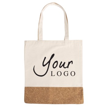 Shopping bag in cotone con base in sughero Dalia