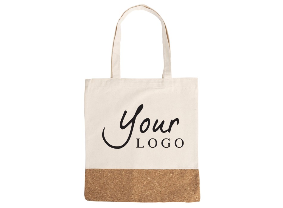 Shopping bag in cotone con base in sughero Dalia