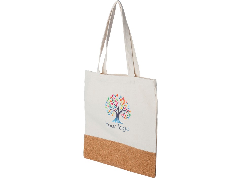 Shopping bag in cotone con base in sughero Dalia