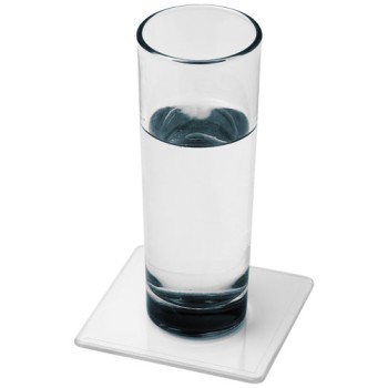 Sottobicchiere Renzo in plastica di forma quadrata