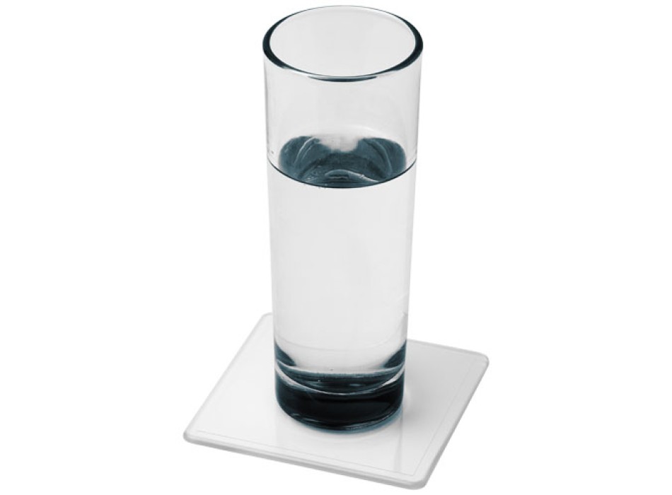 Sottobicchiere Renzo in plastica di forma quadrata