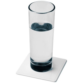 Sottobicchiere Renzo in plastica di forma quadrata