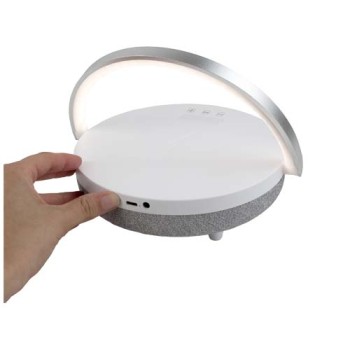 Speaker Bluetooth® 4 in 1 da 10 W con luce LED e base di ricarica wireless Prixton