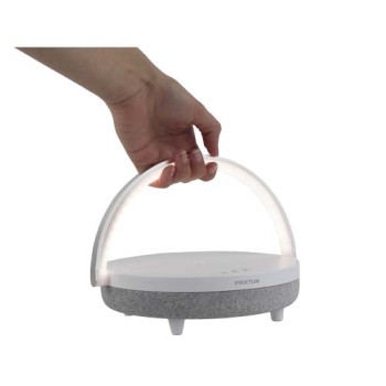 Speaker Bluetooth® 4 in 1 da 10 W con luce LED e base di ricarica wireless Prixton