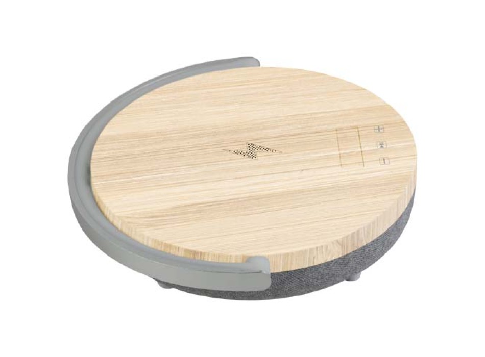 Speaker Bluetooth® 4 in 1 da 10 W con luce LED e base di ricarica wireless Prixton