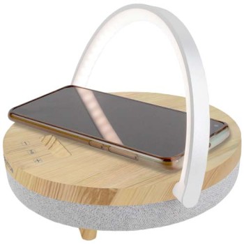 Speaker Bluetooth® 4 in 1 da 10 W con luce LED e base di ricarica wireless Prixton