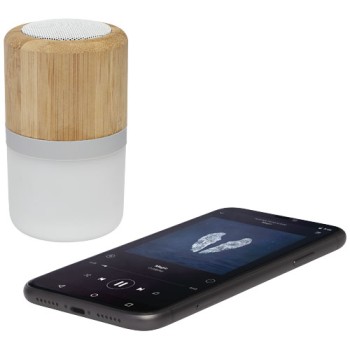 Speaker Bluetooth® in bambù Aurea con luce 
