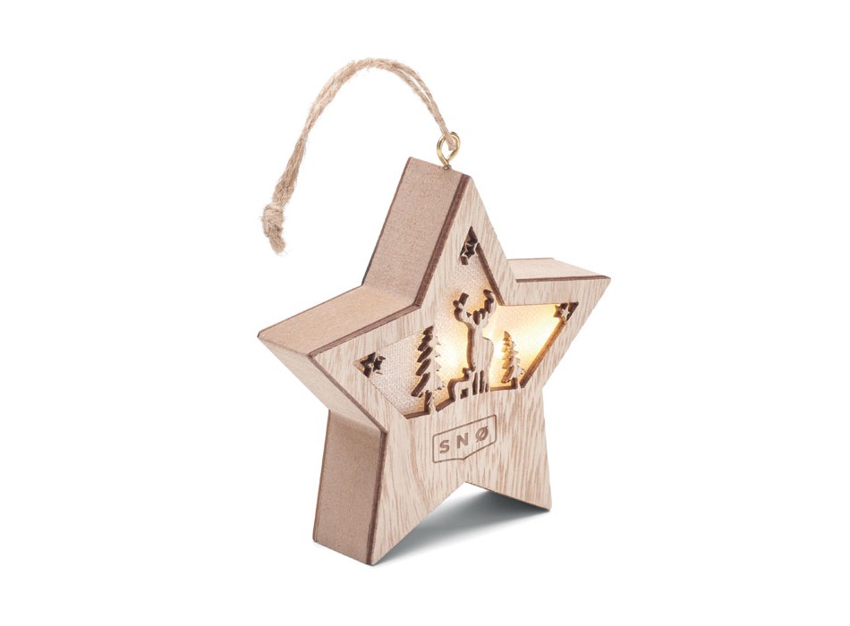 STARLIGHT - Stella in MDF con luce