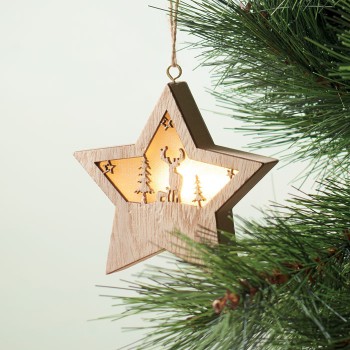 STARLIGHT - Stella in MDF con luce