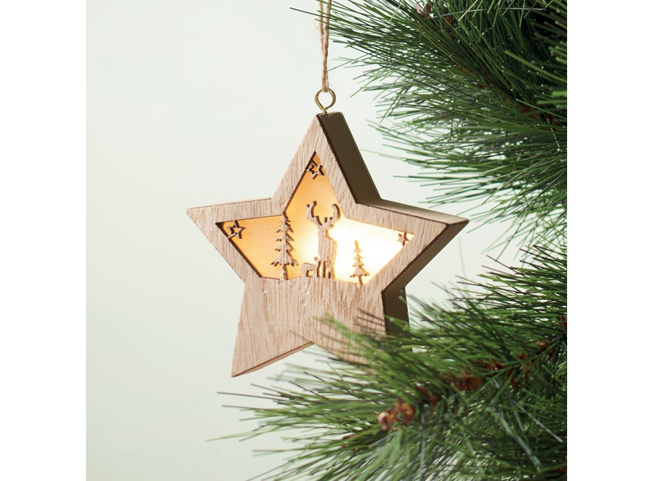 STARLIGHT - Stella in MDF con luce
