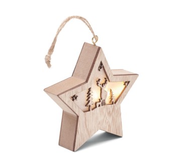 STARLIGHT - Stella in MDF con luce
