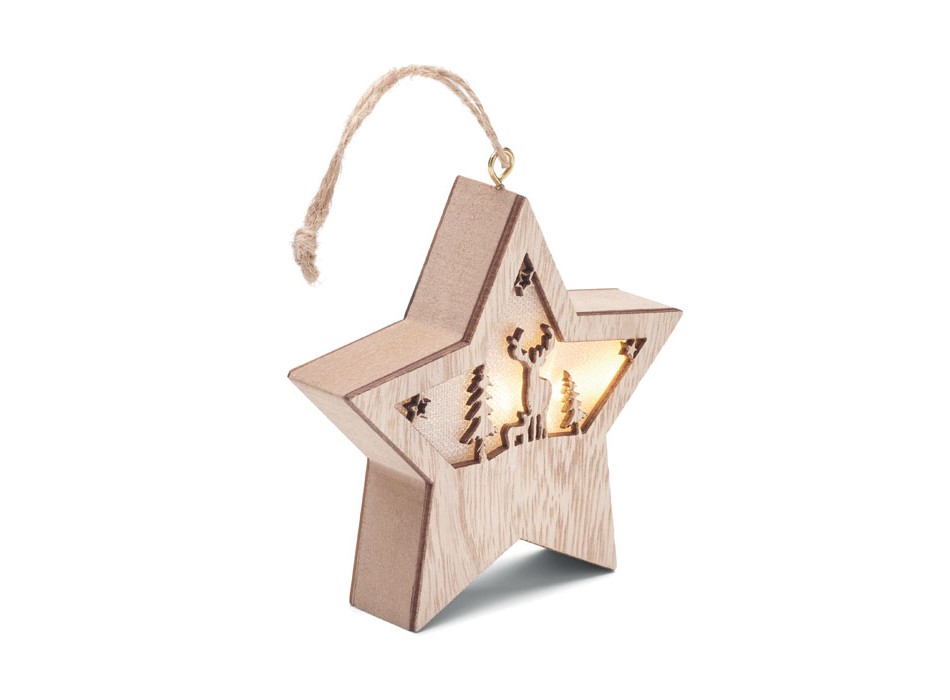STARLIGHT - Stella in MDF con luce
