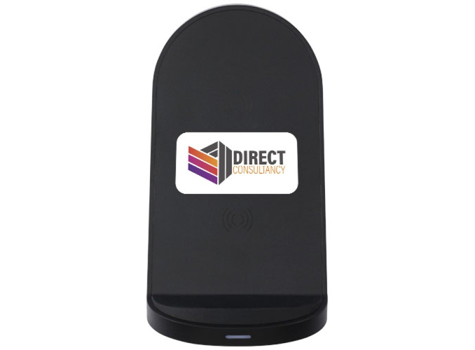 Stazione di ricarica in plastica riciclata RCS a doppia bobina da 15 W Loop