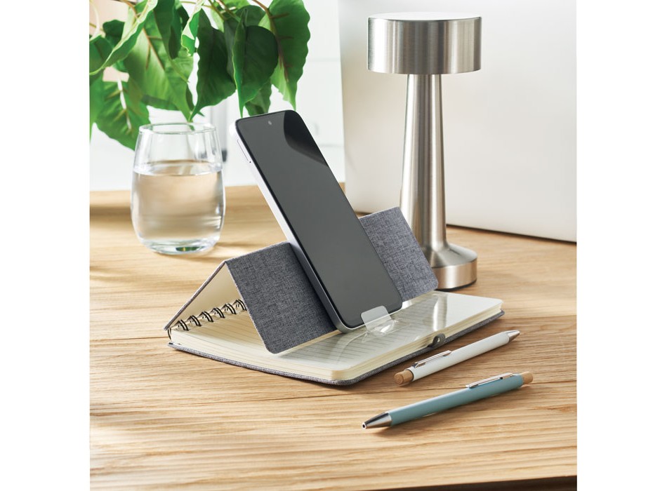 STRATA - Notebook A5 con supporto per te