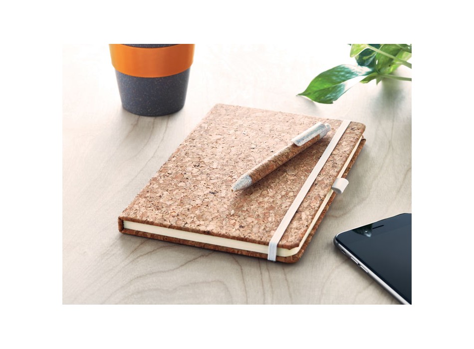 SUBER SET - Set blocco e penna in sughero