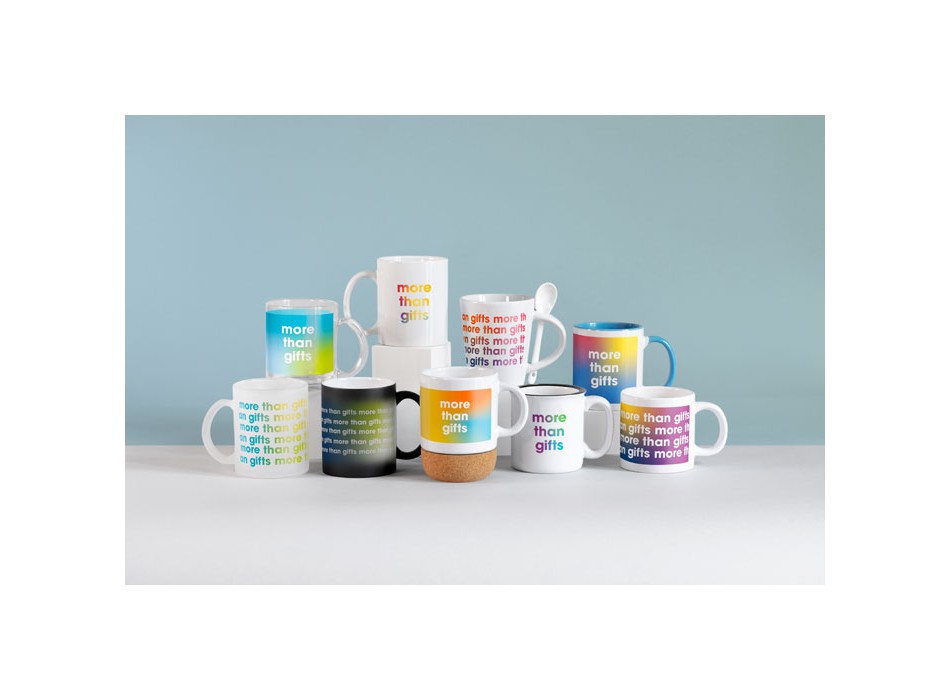 SUBLIMKONIK - Tazza e cucchiaino in porcella