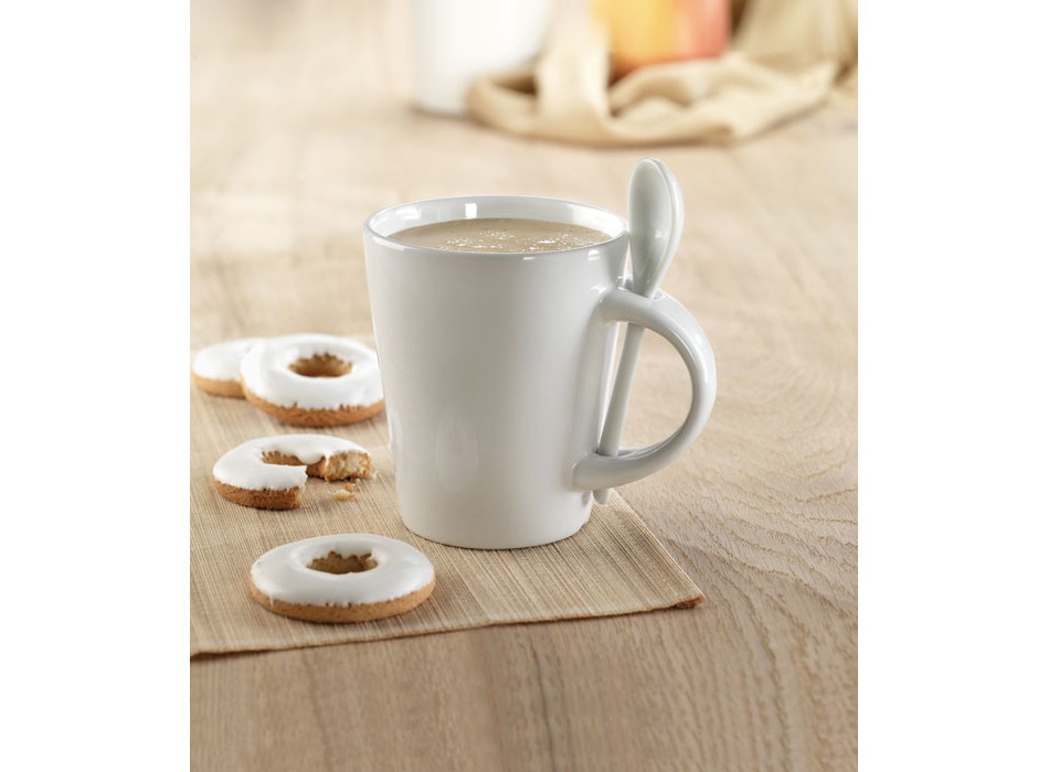 SUBLIMKONIK - Tazza e cucchiaino in porcella