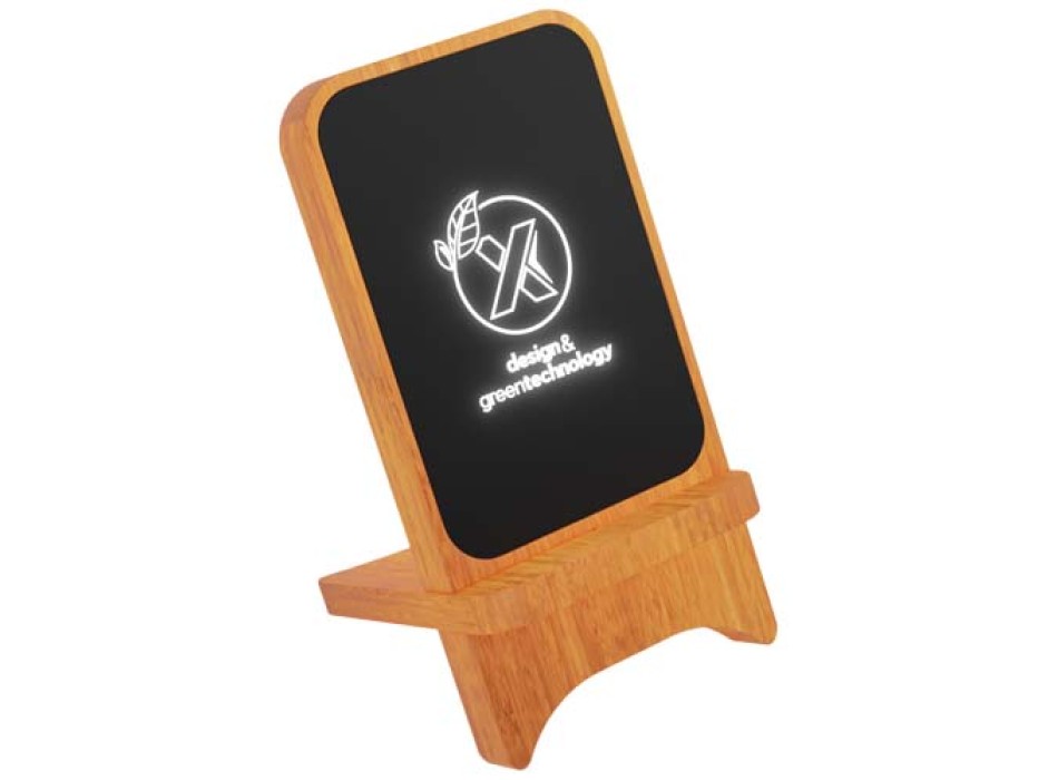 Supporto in legno wireless, luminoso, da 10 W SCX.design W16