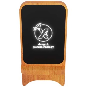 Supporto in legno wireless, luminoso, da 10 W SCX.design W16
