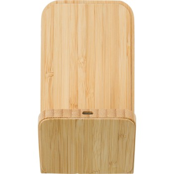 Supporto per smartphone in bamboo ricaricabile Claudie