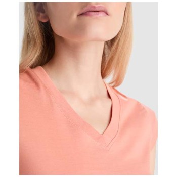 T-shirt a maniche corte con scollo a V da donna Victoria