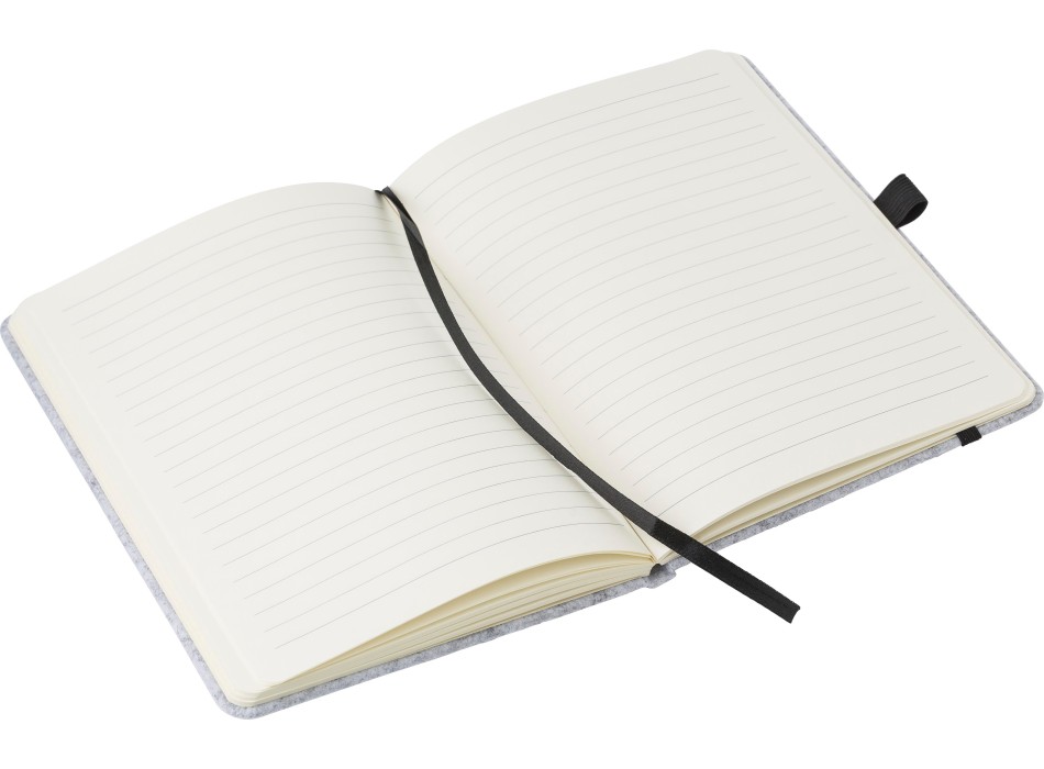 Taccuino formato +/- A5 in feltro rPET Harper