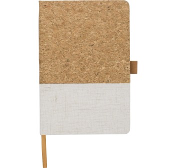 Taccuino formato +/- A5 in sughero e cotone Trevor