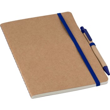 Taccuino in cartone riciclato formato +/- A5 con penna Theodore