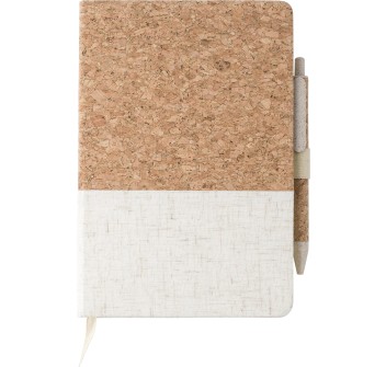 Taccuino in sughero e lino con penna a sfera Kenzo