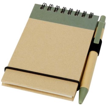Taccuino riciclato formato A7 con penna Zuse