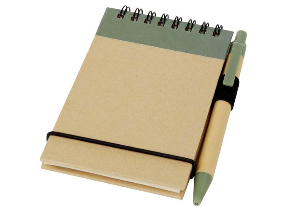 Taccuino riciclato formato A7 con penna Zuse