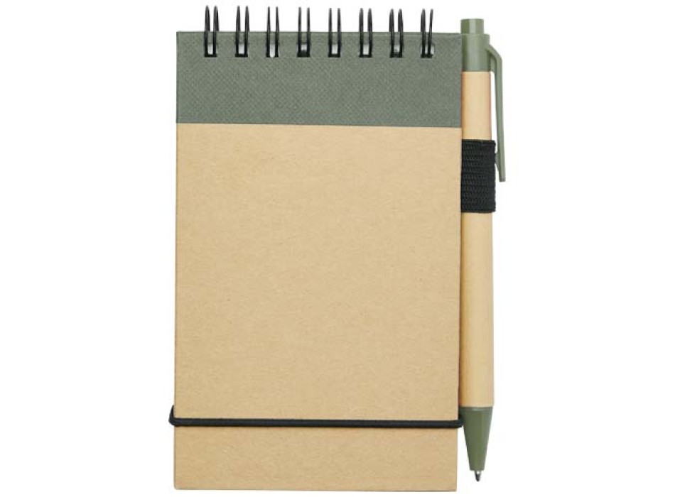 Taccuino riciclato formato A7 con penna Zuse