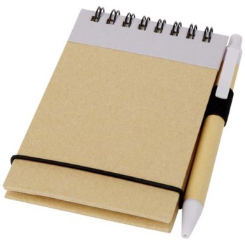 Taccuino riciclato formato A7 con penna Zuse