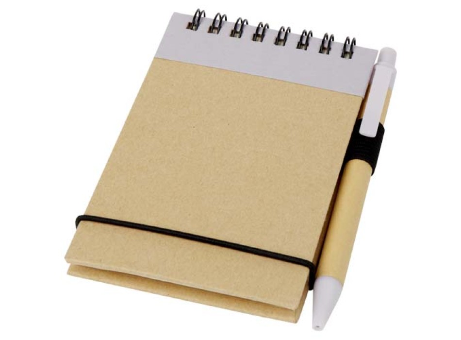 Taccuino riciclato formato A7 con penna Zuse