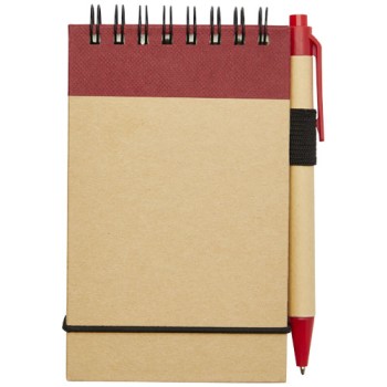 Taccuino riciclato formato A7 con penna Zuse