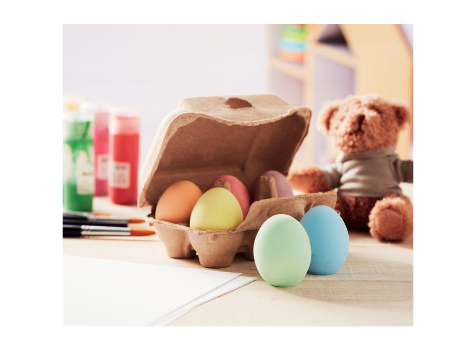 TAMAGO - 6 uova di gesso in scatola