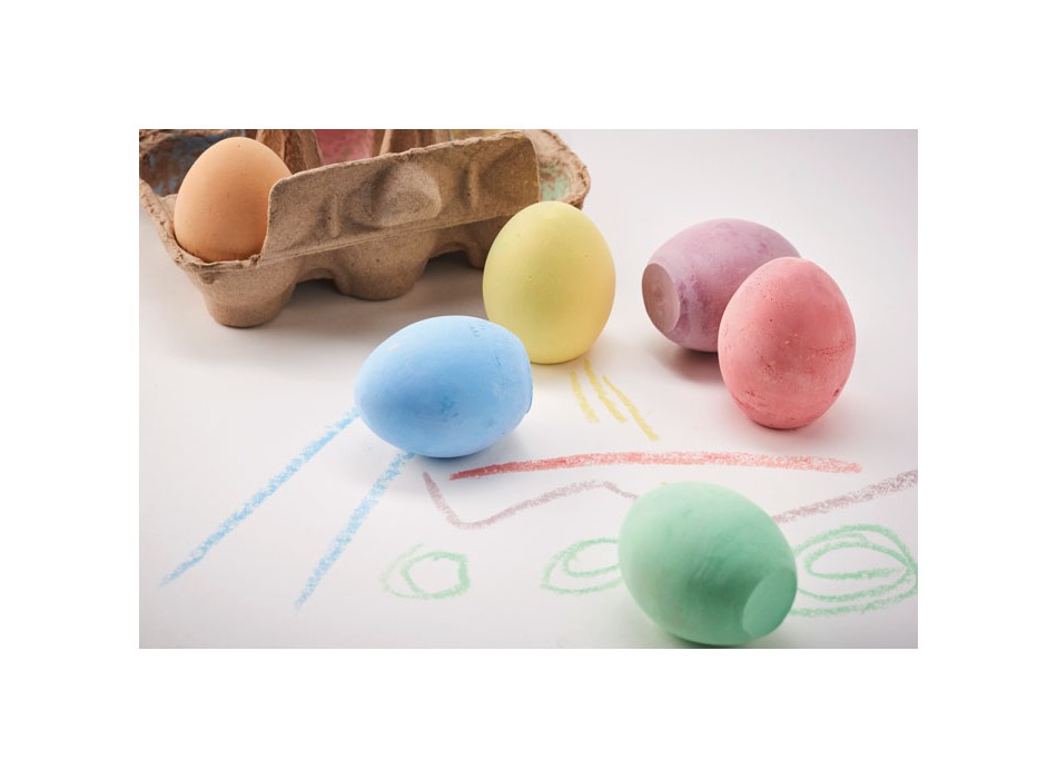 TAMAGO - 6 uova di gesso in scatola