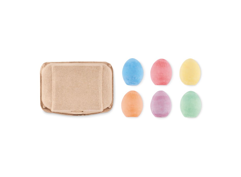 TAMAGO - 6 uova di gesso in scatola