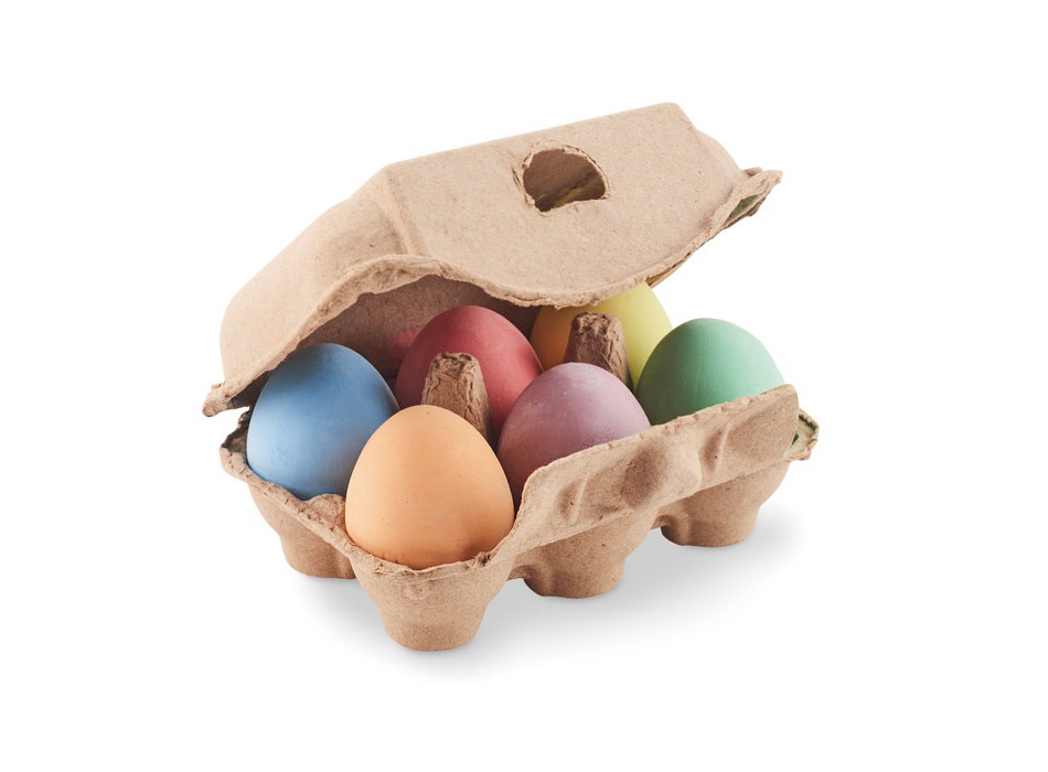 TAMAGO - 6 uova di gesso in scatola