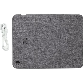 Tappetino per mouse rPET con caricatore rapido wireless Selene