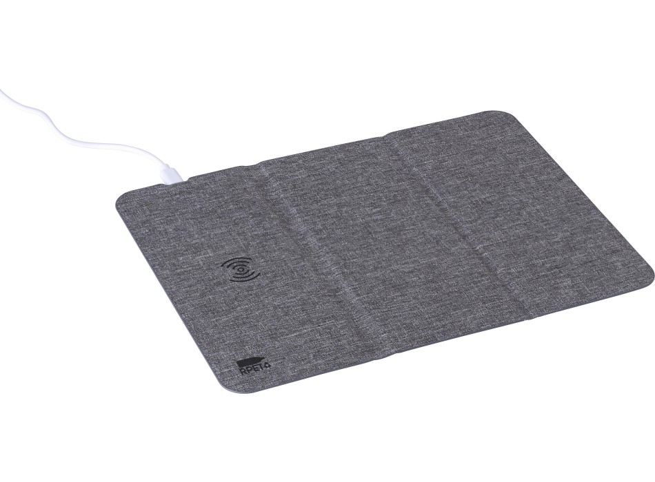 Tappetino per mouse rPET con caricatore rapido wireless Selene