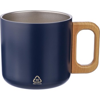 Tazza a doppia parete in acciaio inox riciclato 400 ml Dwight