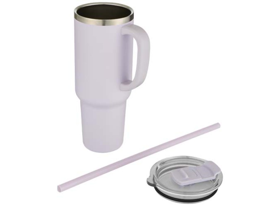 Tazza con isolamento sottovuoto in rame a doppia parete certificata RCS con cannuccia da 1200 ml Sydney